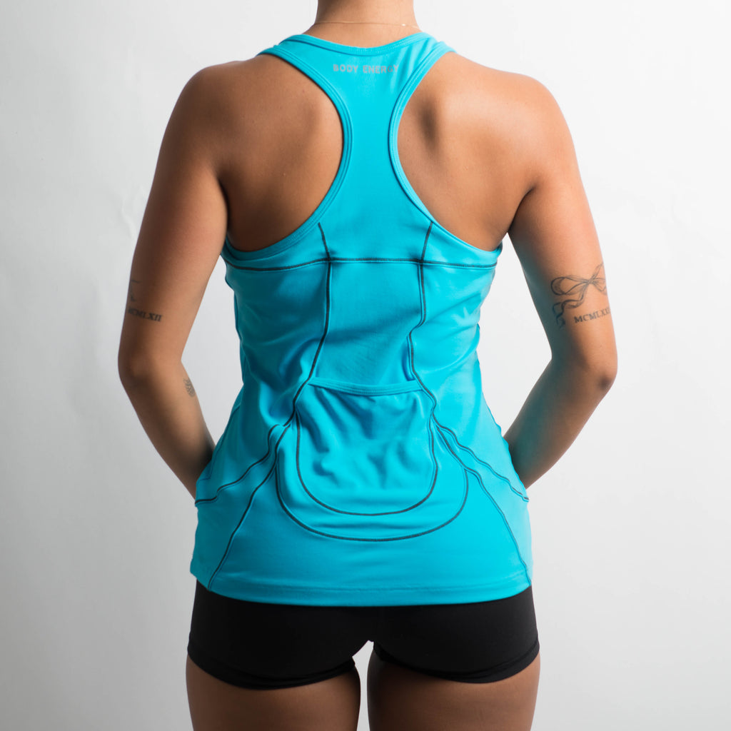 BLUE ACTIVEWEAR TANK TOP