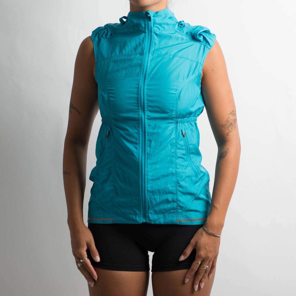 BLUE HOODED SPRAY VEST