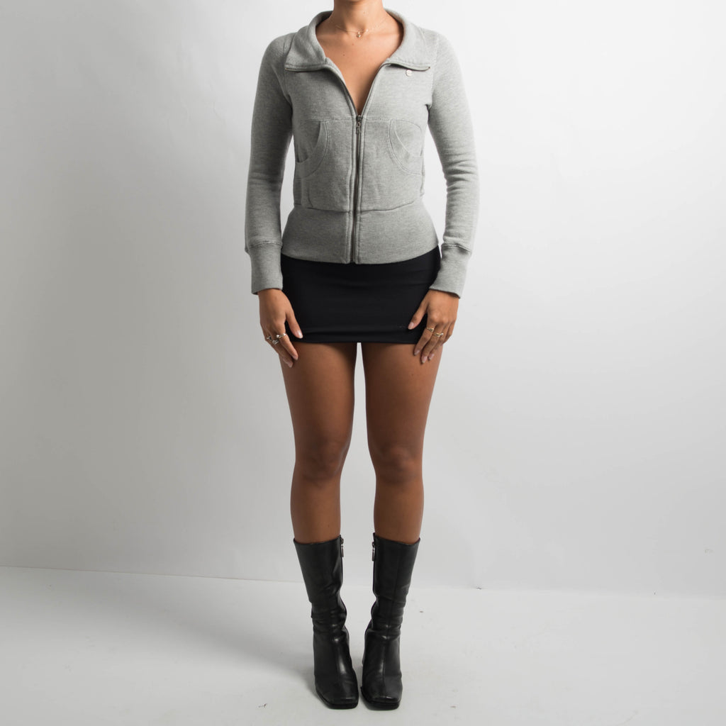 GREY ZIP UP JACKET