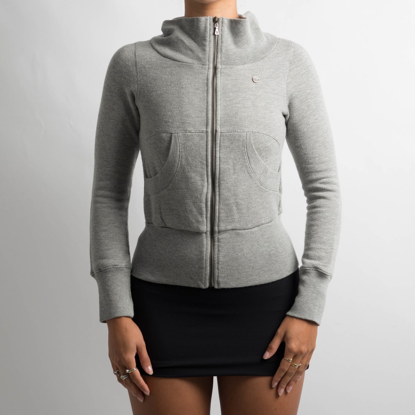 GREY ZIP UP JACKET