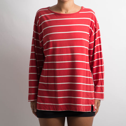 STRIPED LONG SLEEVE TOP