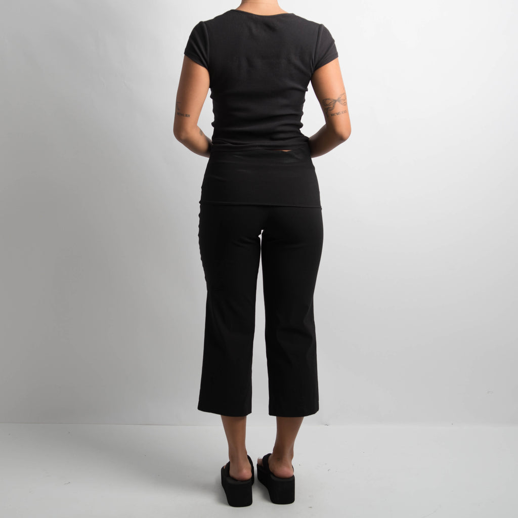 FOLD OVER CAPRI PANTS