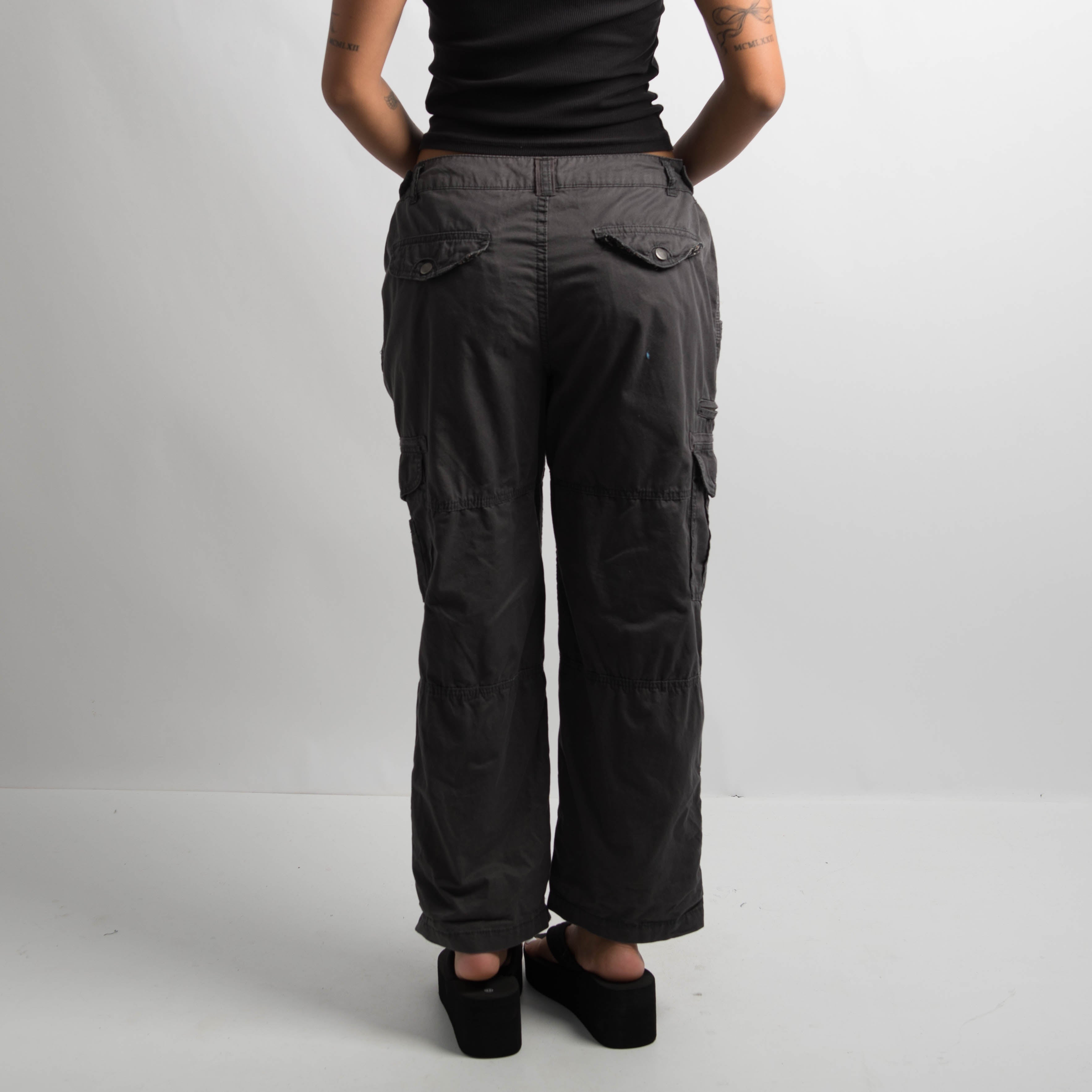 CHARCOAL CARGO PANTS