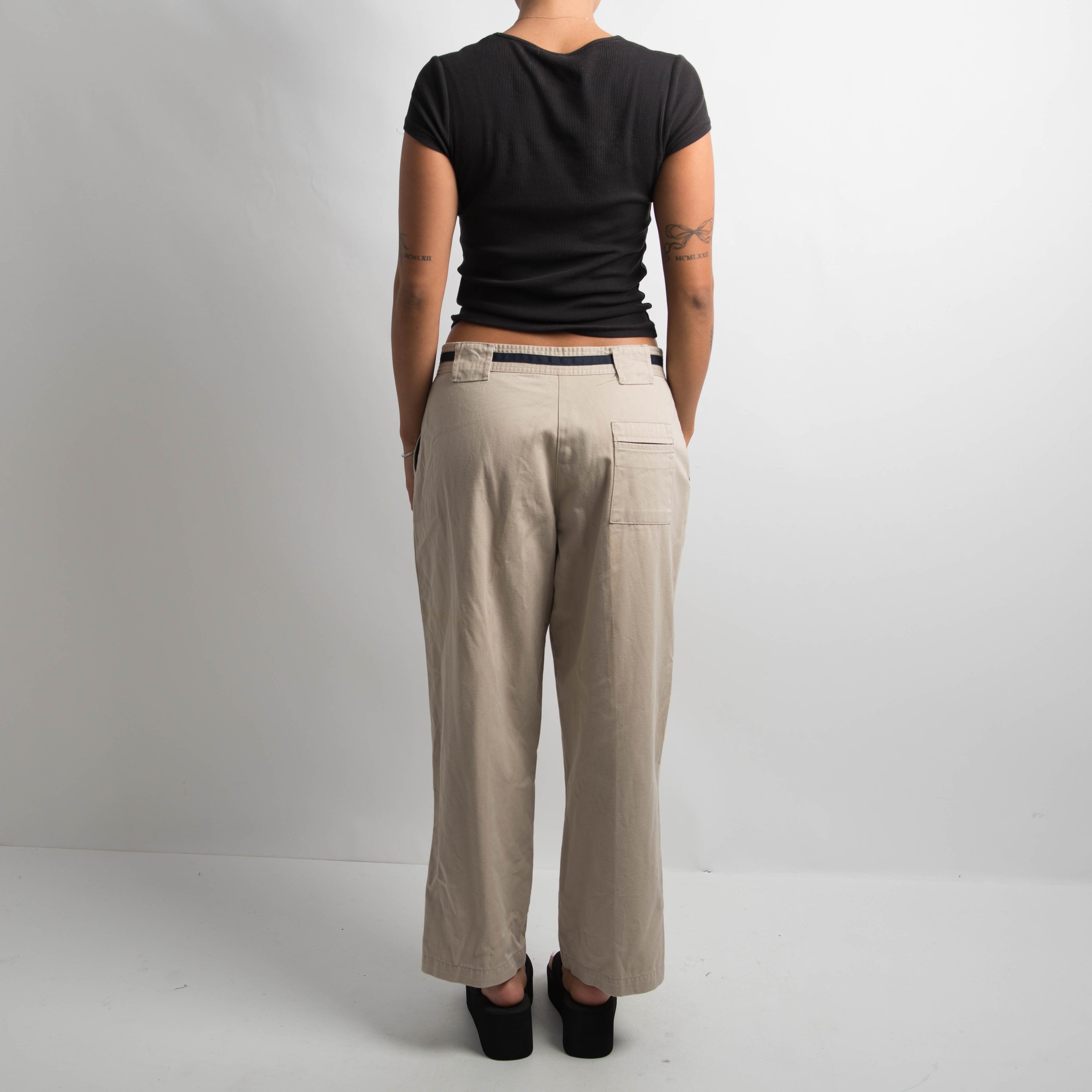 BEIGE RELAXED TROUSERS