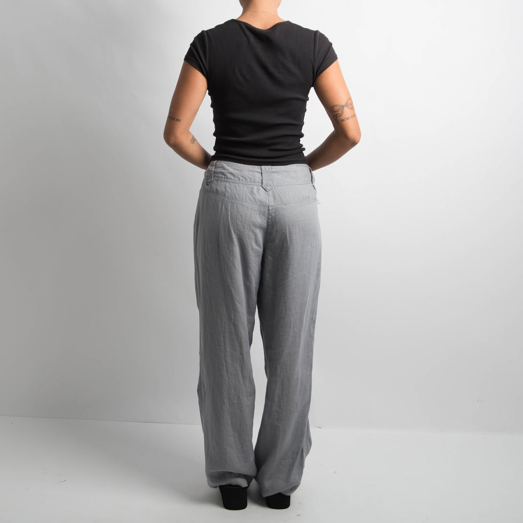 GREY LINEN TROUSERS