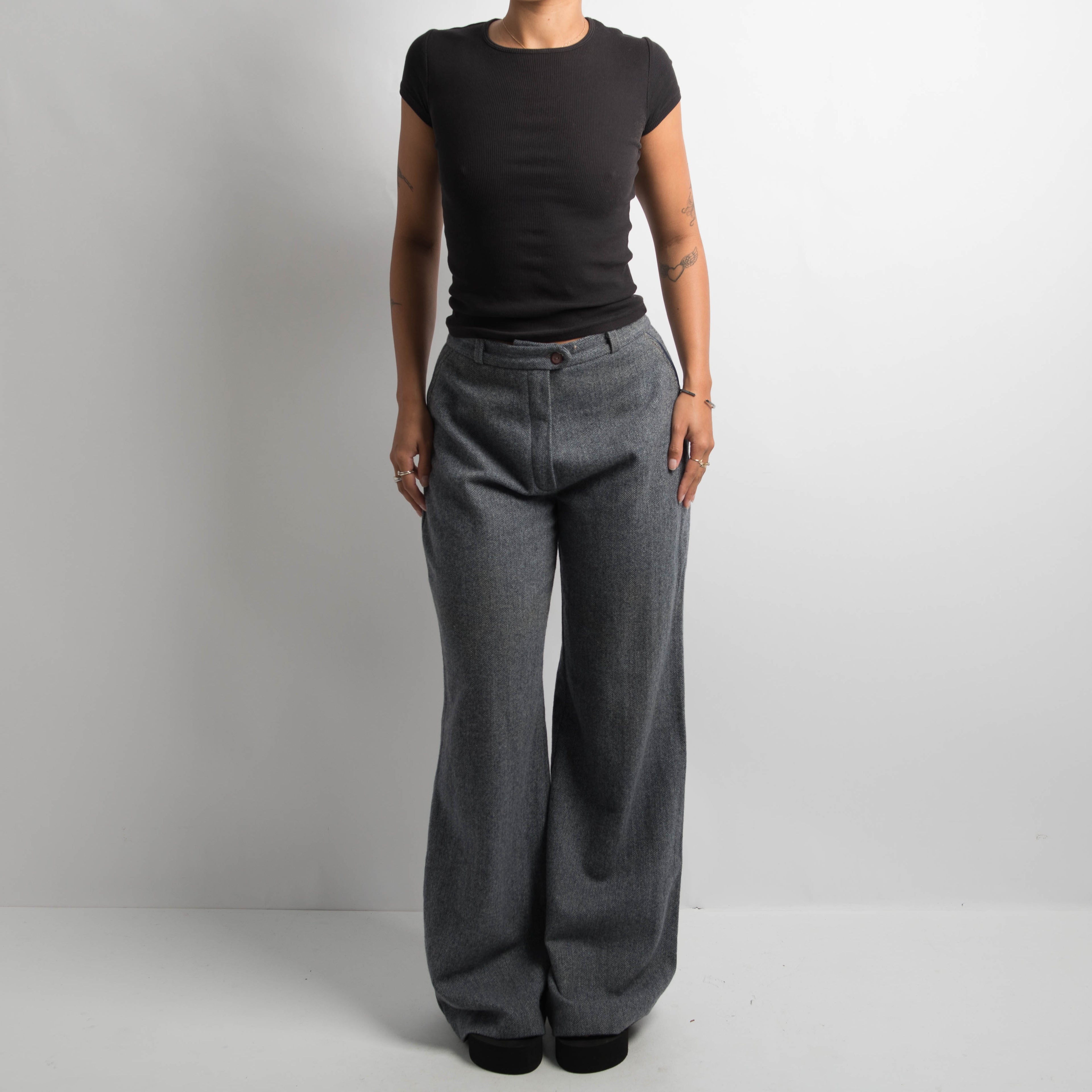 GREY WOOL TROUSERS