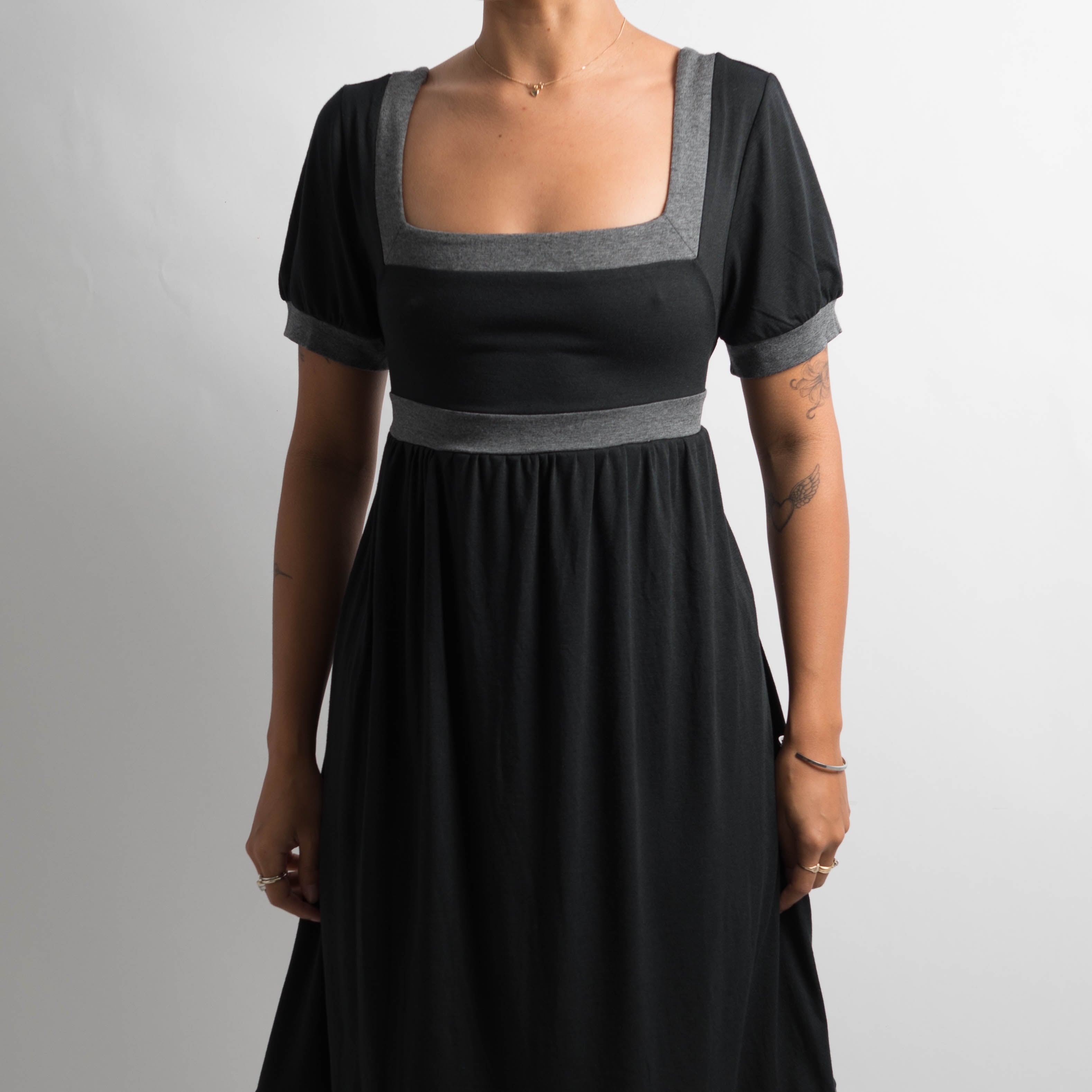 BLACK BABYDOLL DRESS