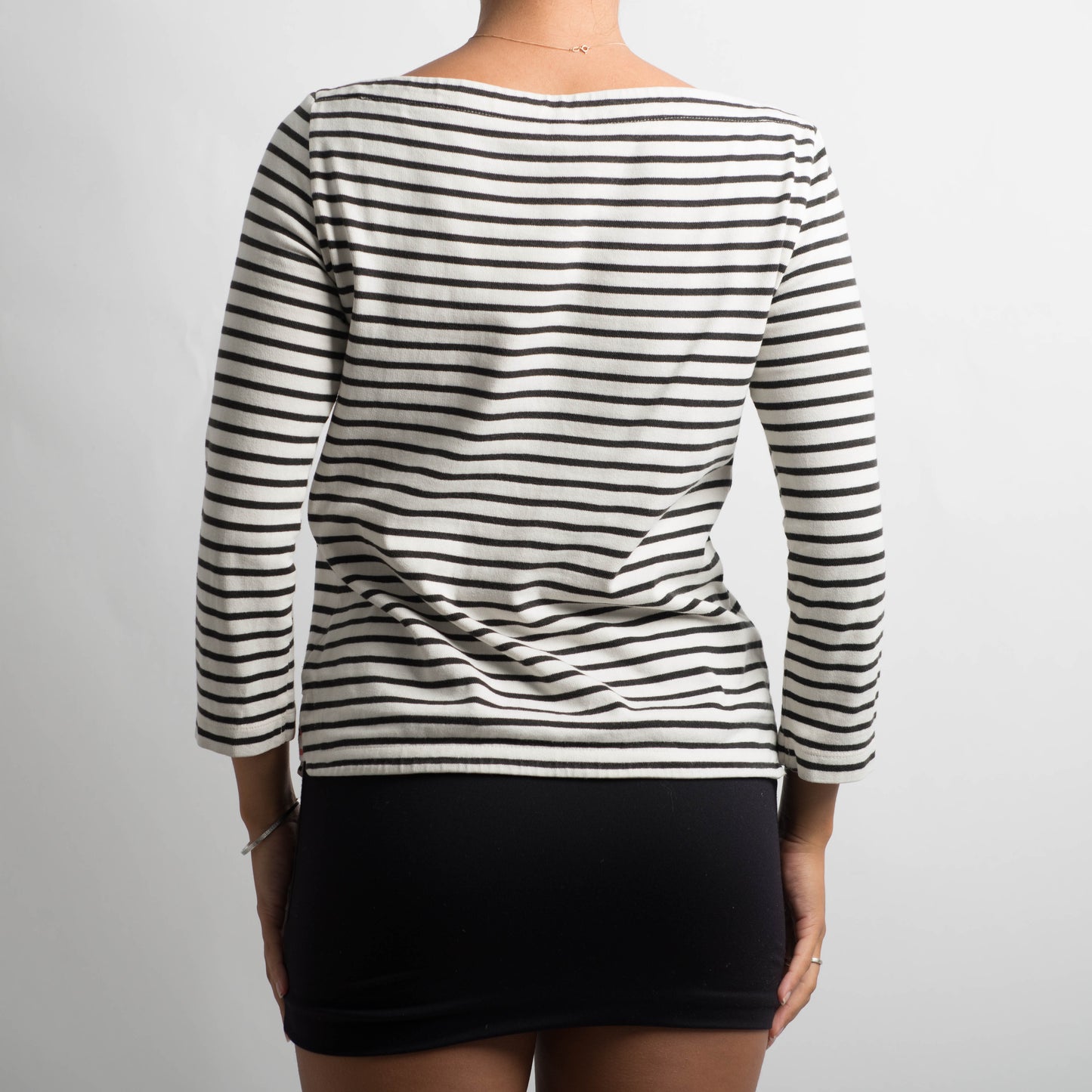 STRIPED 3/4 SLEEVE TOP