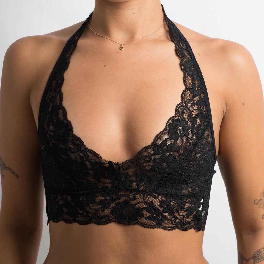BLACK LACE BRALETTE
