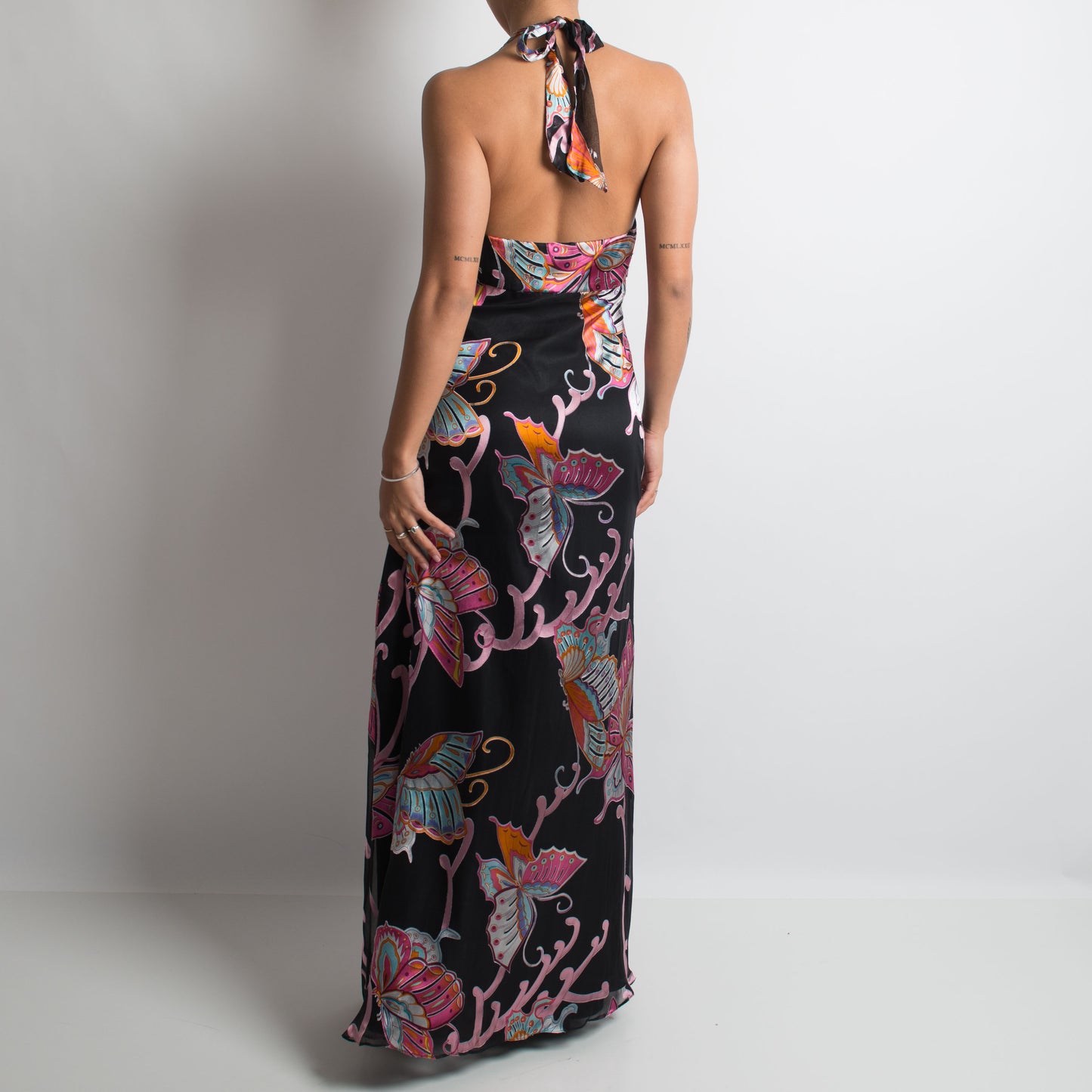 HALTERNECK BUTTERFLY GOWN