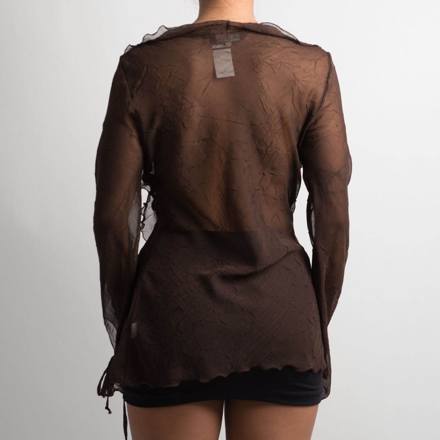 SHEER BROWN LONG SLEEVE