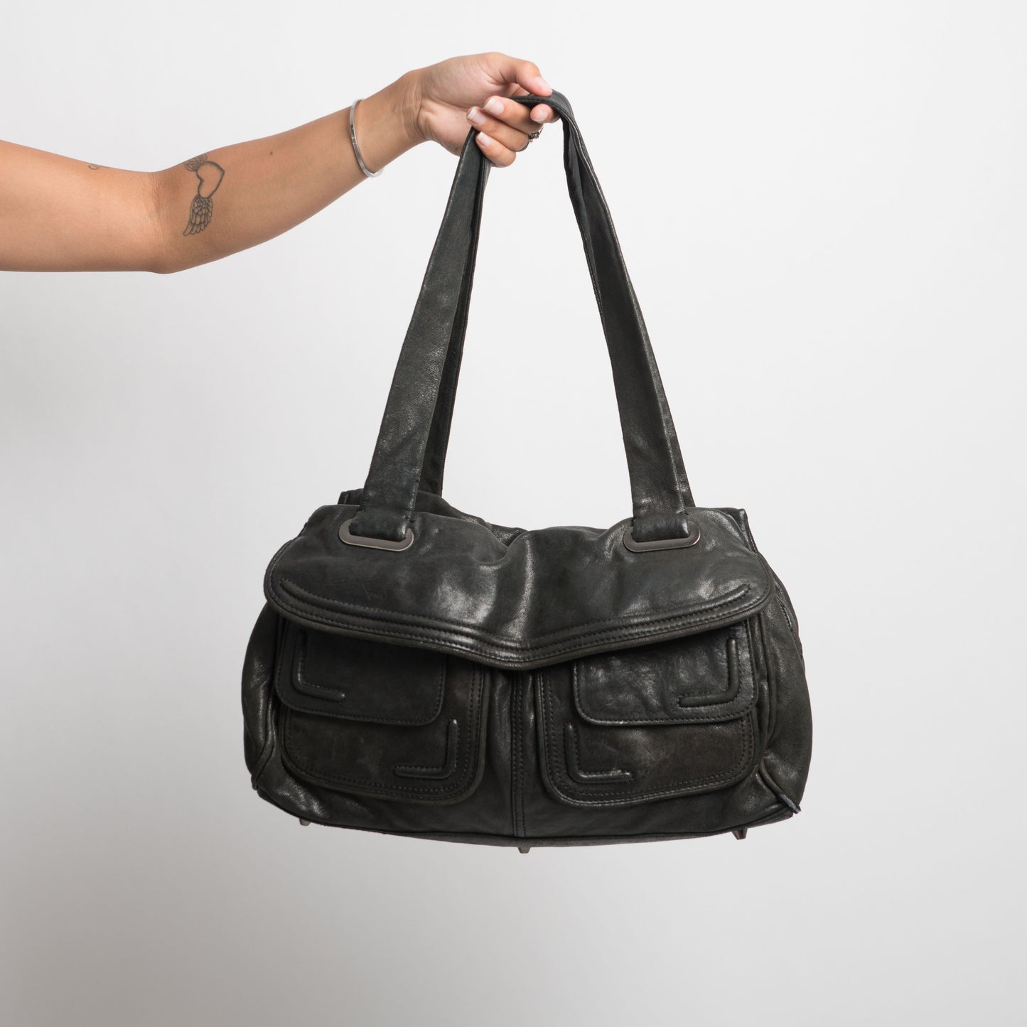 LEATHER MIMCO BAG