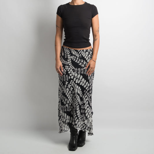 PATTERNED LONGLINE SKIRT