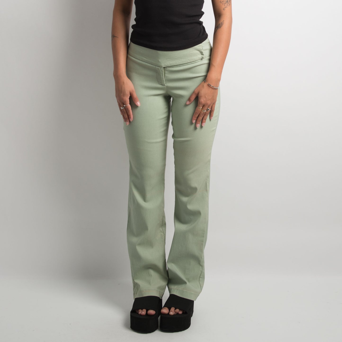 MINT GREEN SLIM FIT TROUSERS