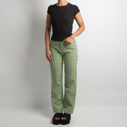 GREEN PLAID TROUSERS