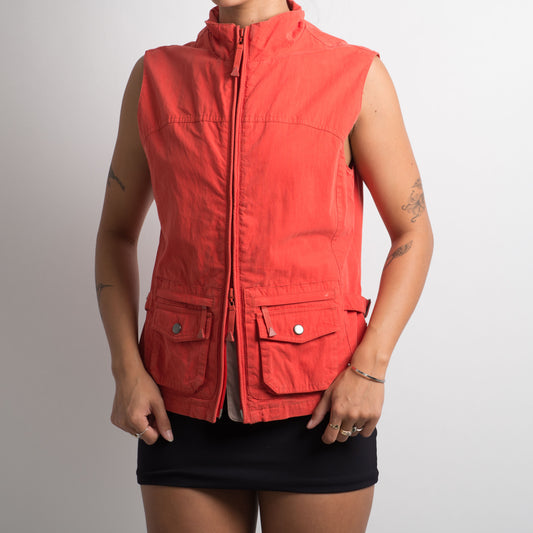 BLOOD ORANGE UTILITY GILET