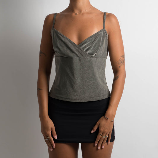 SILVER METALLIC CAMISOLE