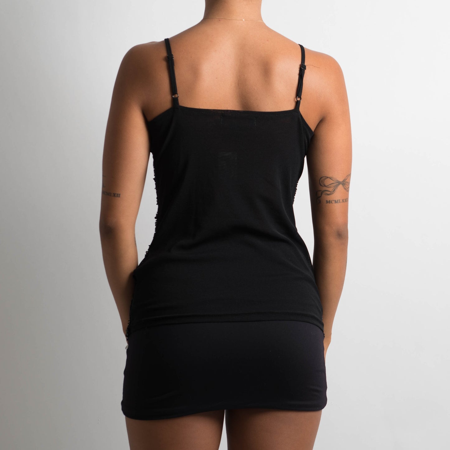 BLACK BEADED CAMISOLE