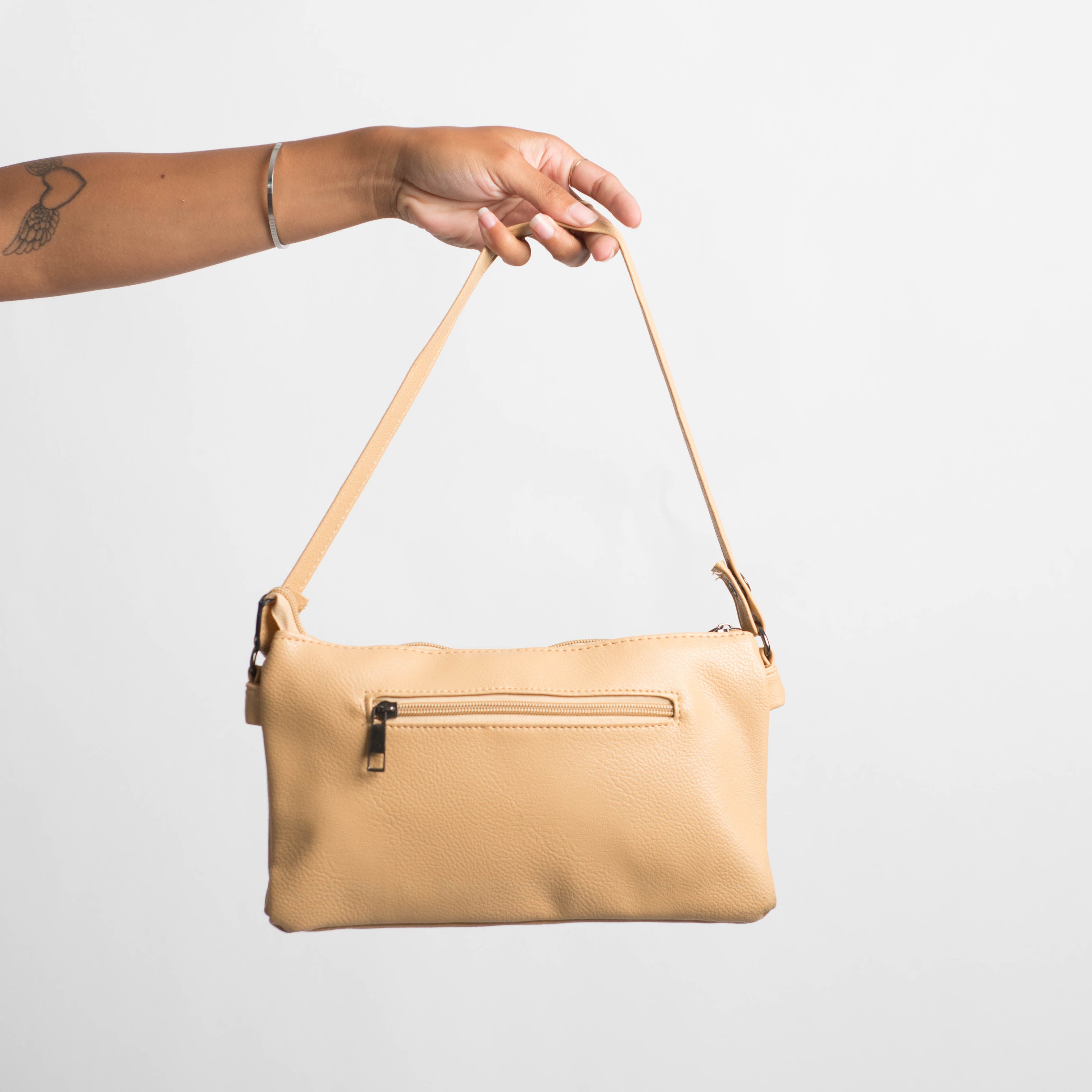 FAUX LEATHER HANDBAG