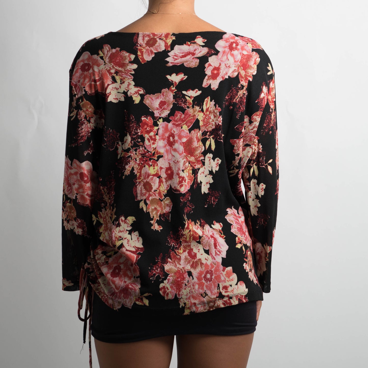 FLORAL MESH LONG SLEEVE