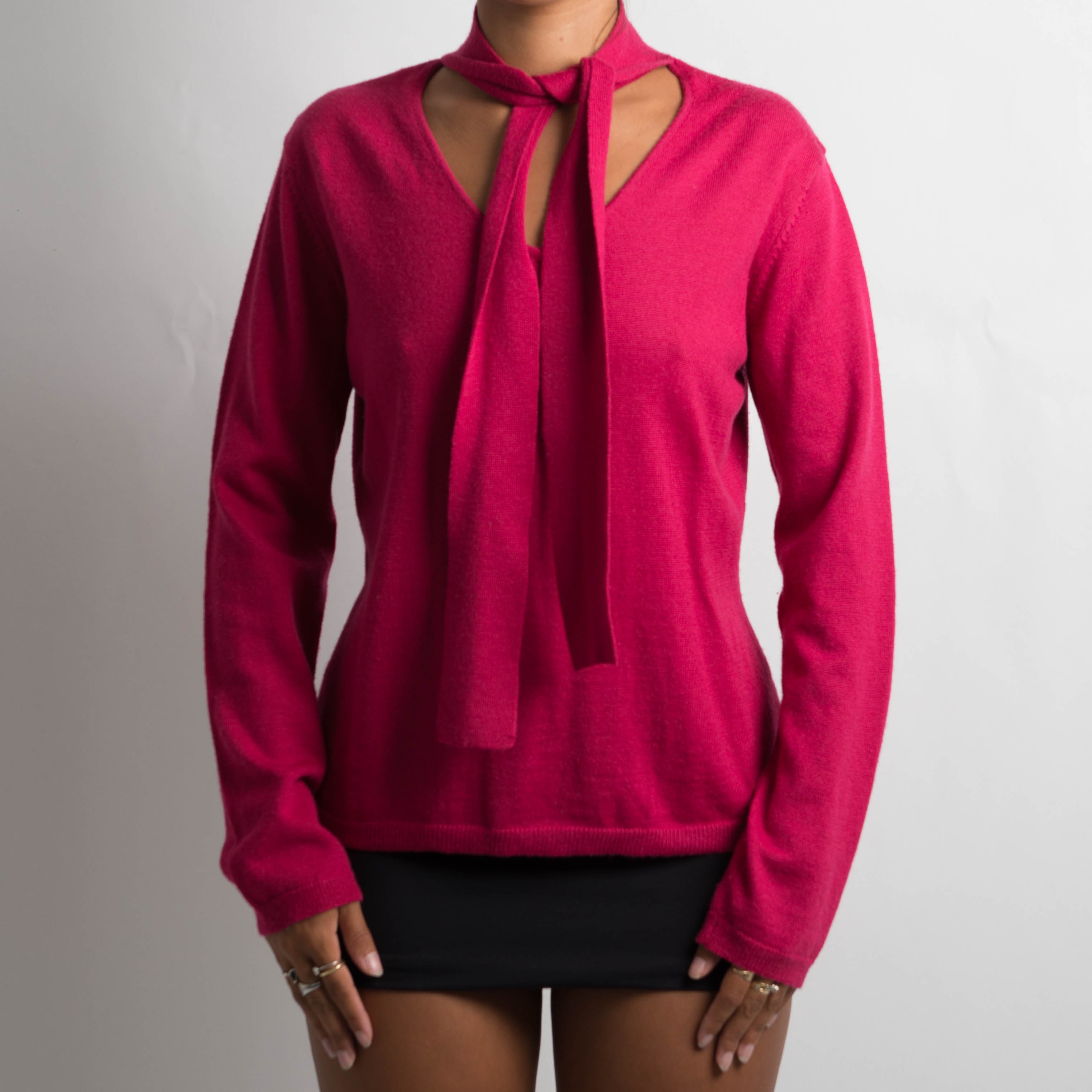 PINK WOOL LONG SLEEVE