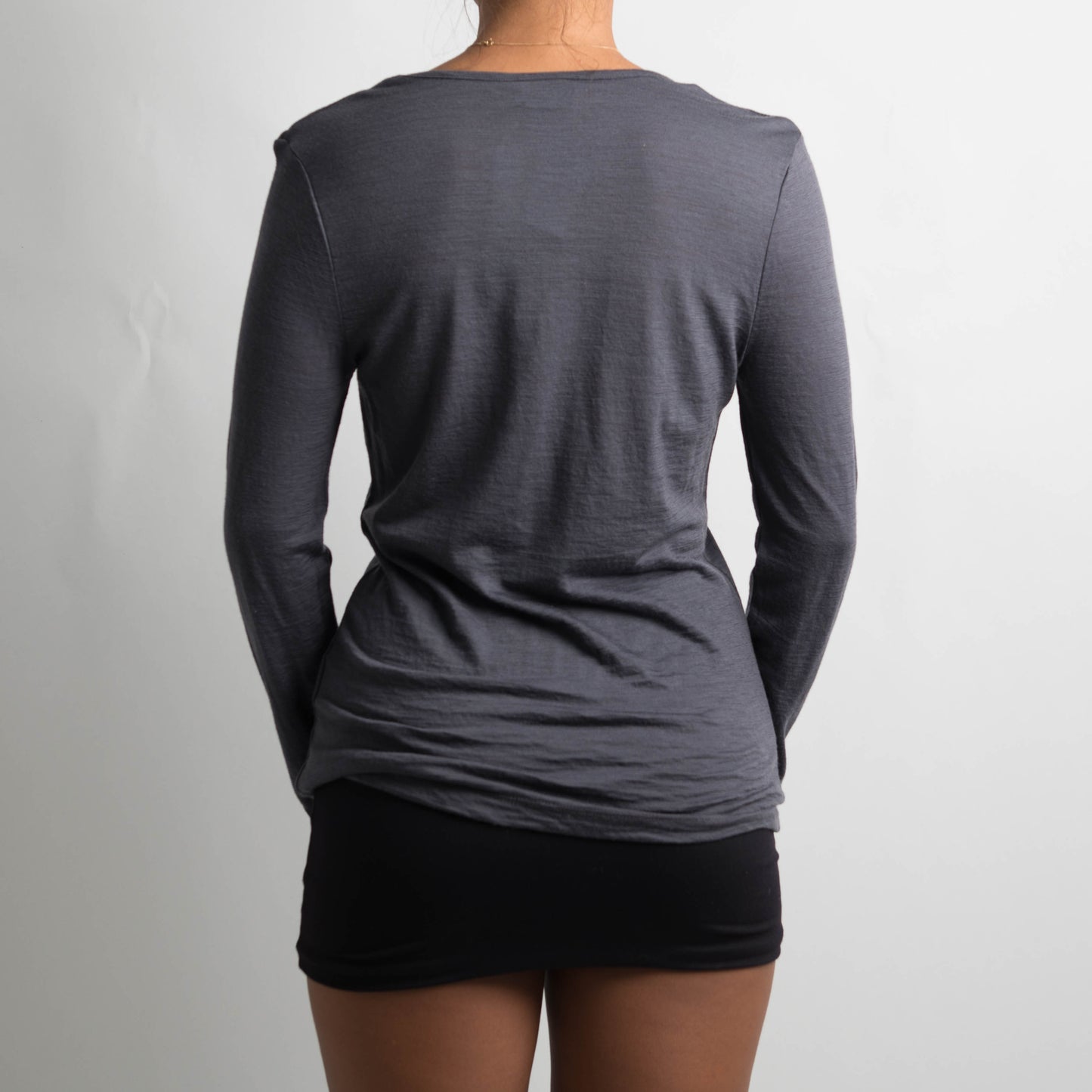 GREY WOOL LONG SLEEVE