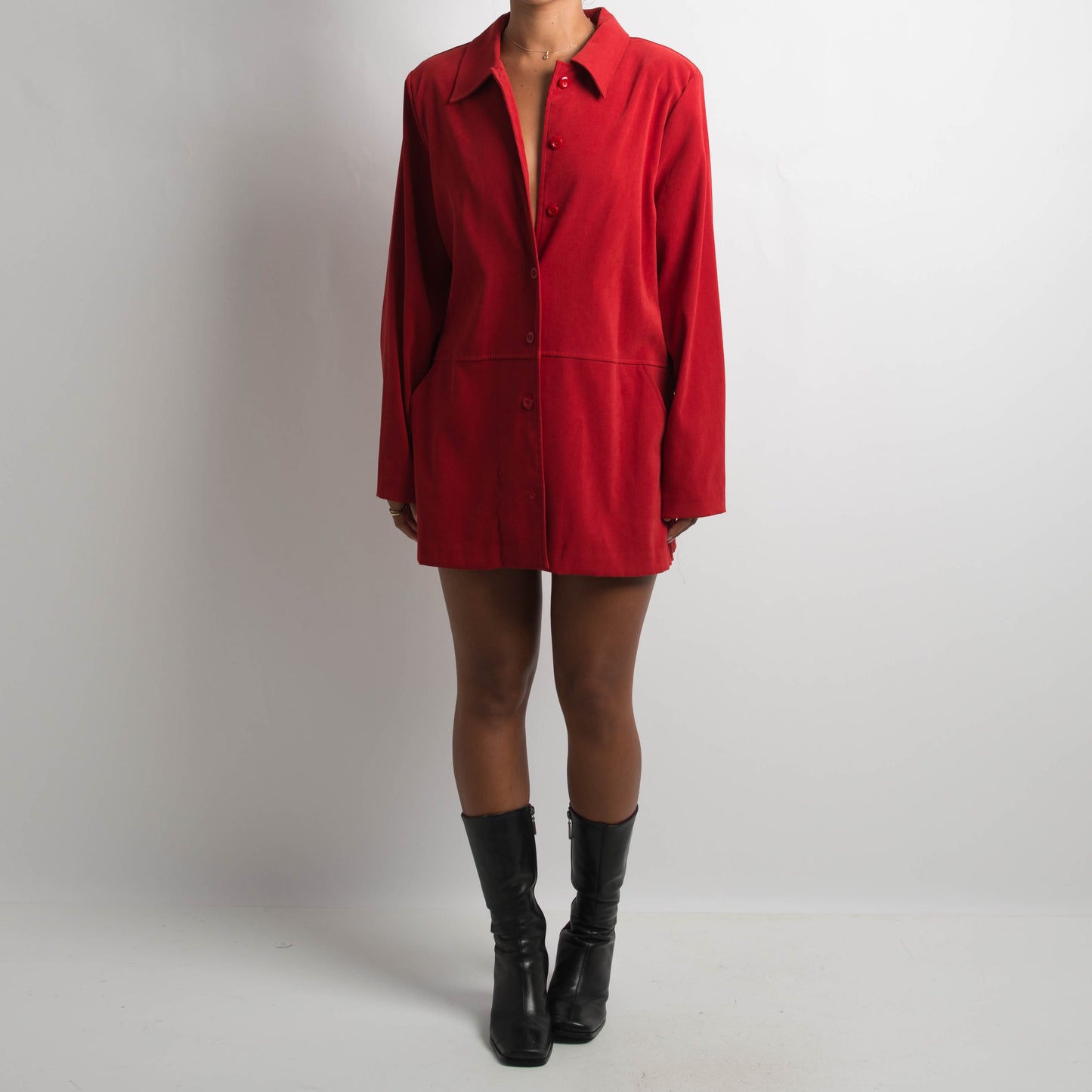 RED BUTTON JACKET