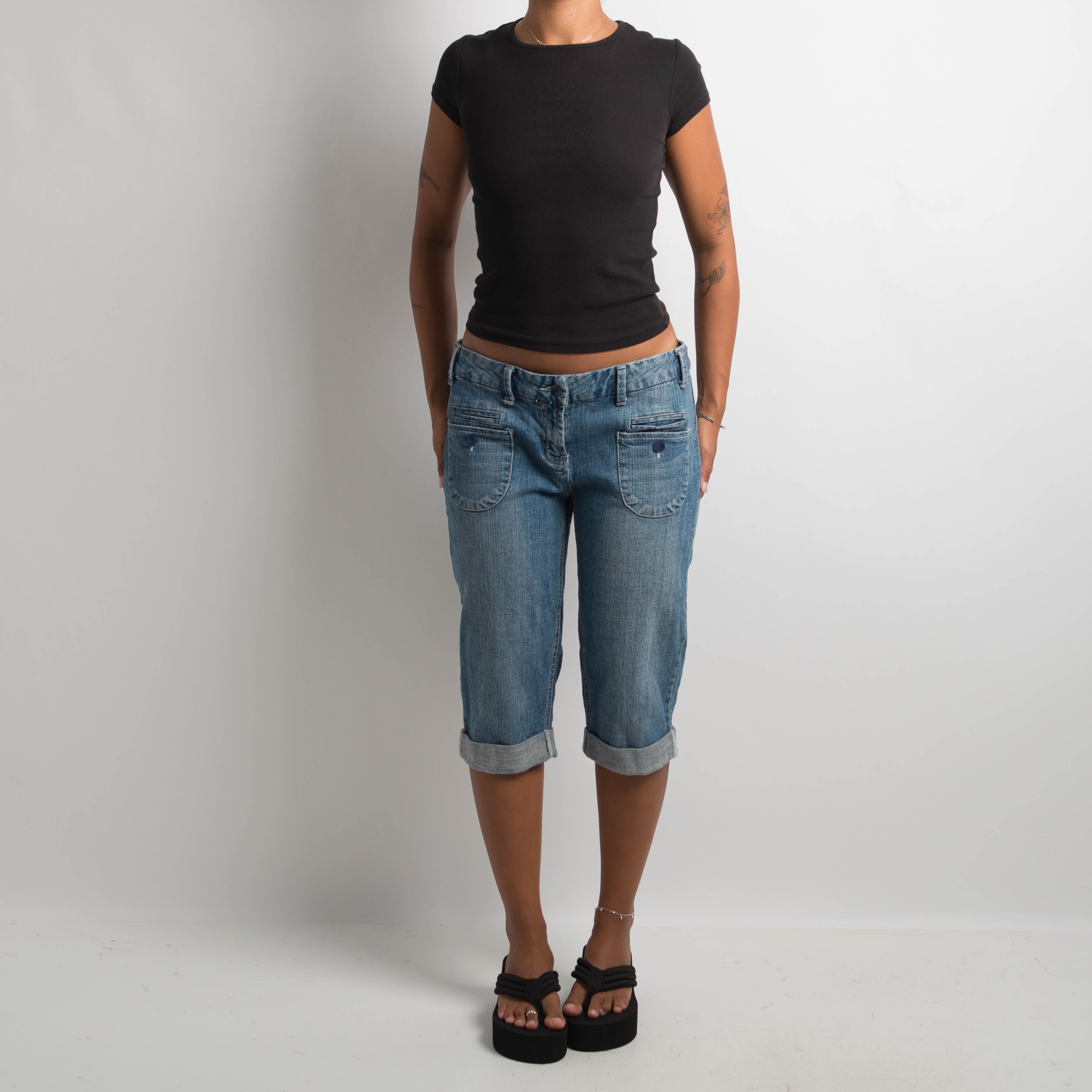 CROP DENIM JEANS
