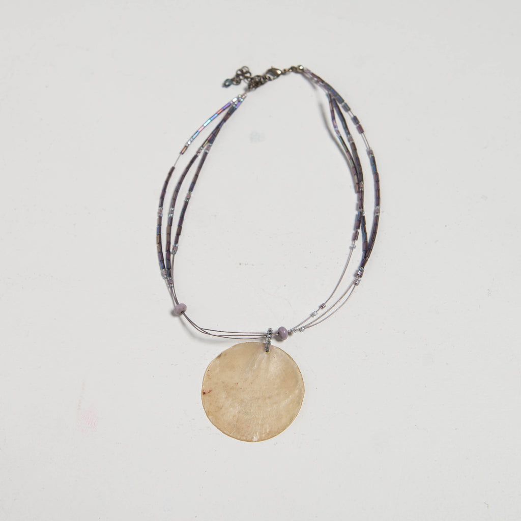 PURPLE OPALESCENT NECKLACE