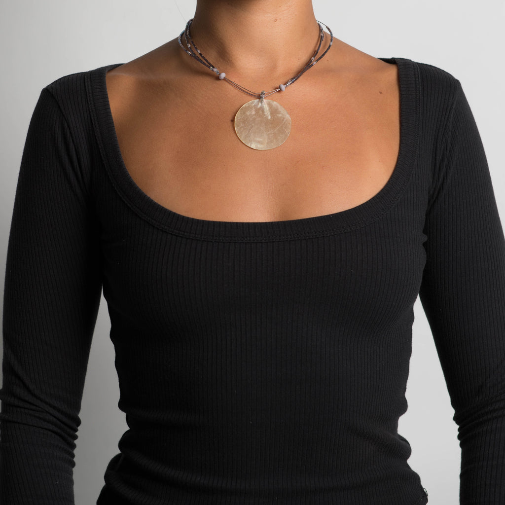 PURPLE OPALESCENT NECKLACE