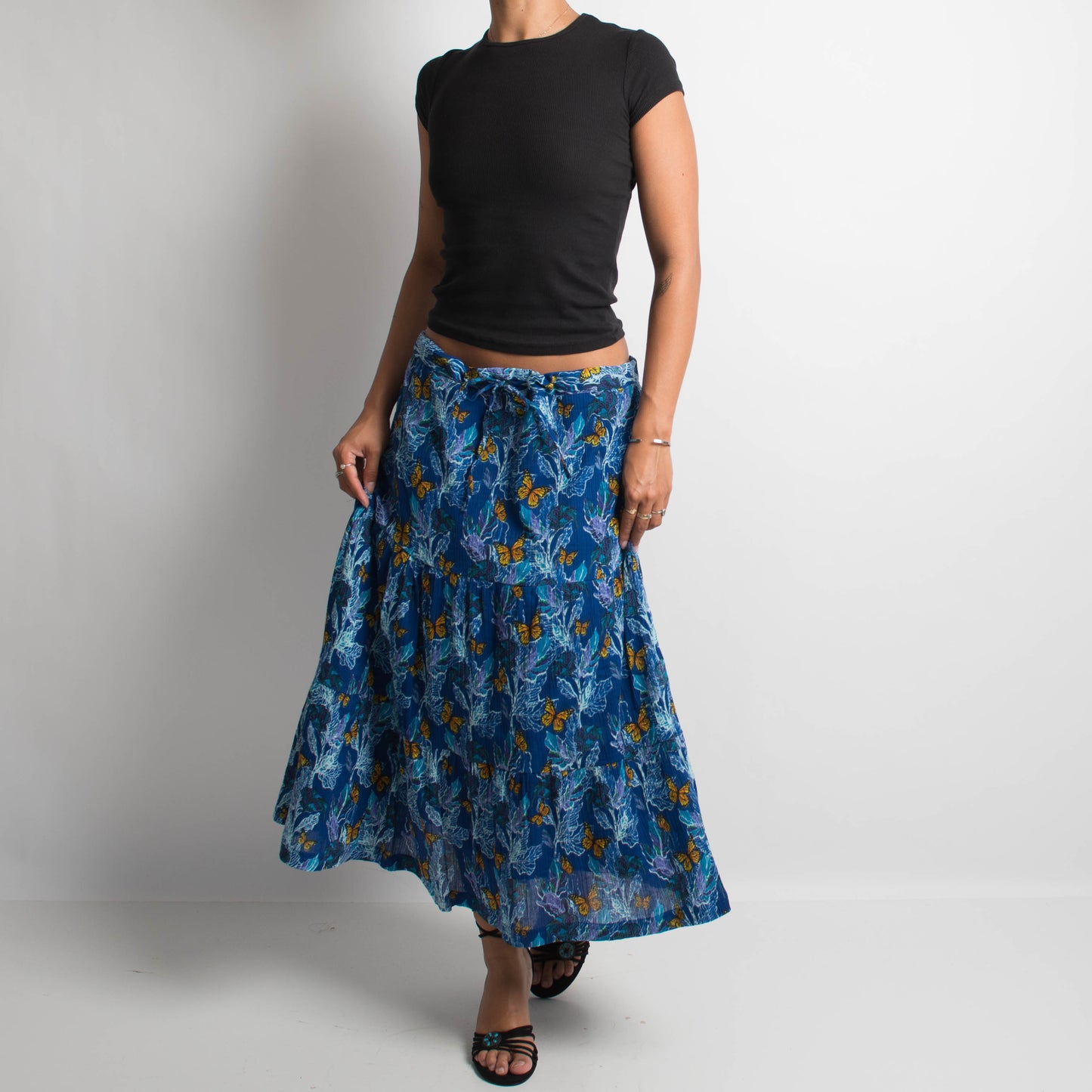 PATTERNED LONGLINE SKIRT