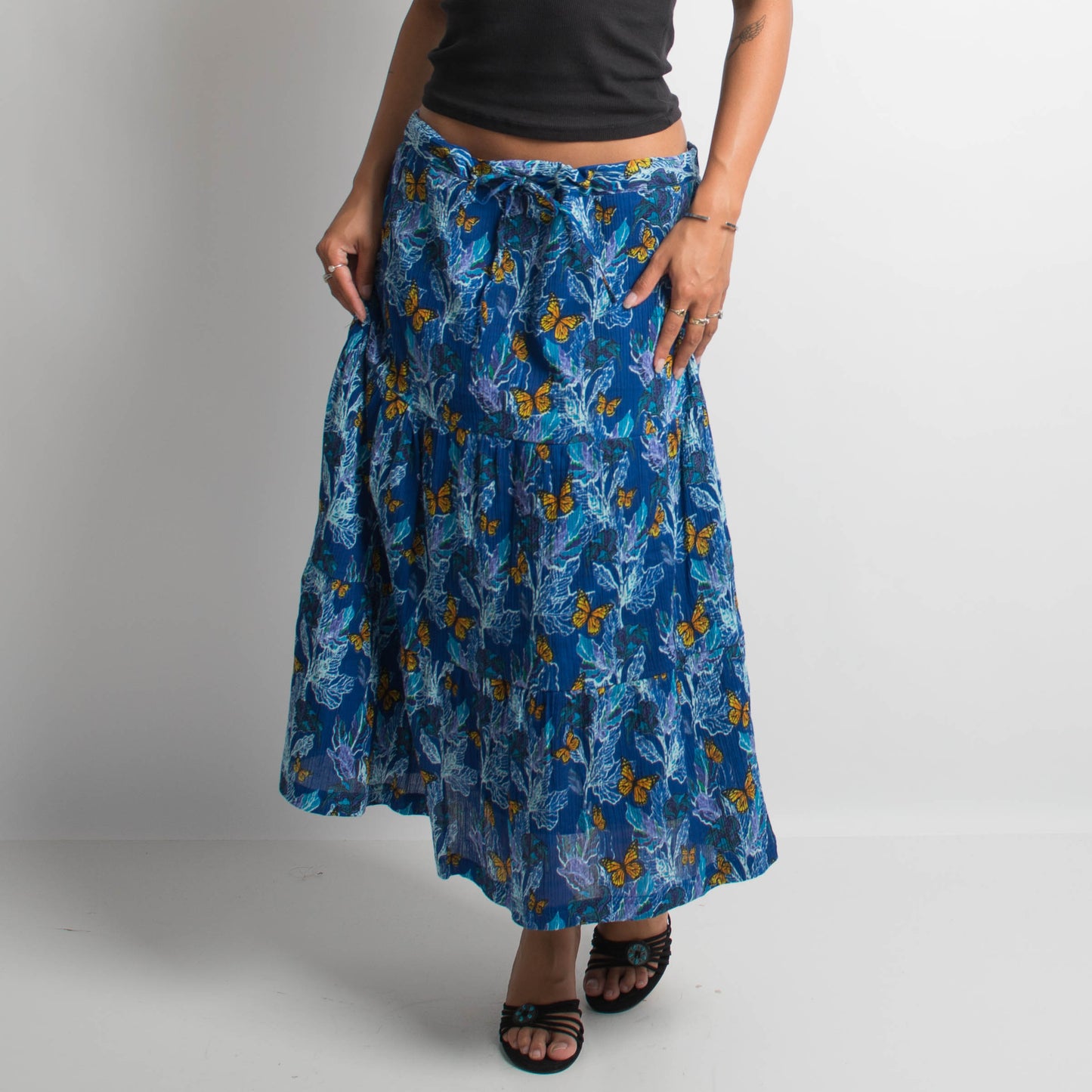 PATTERNED LONGLINE SKIRT