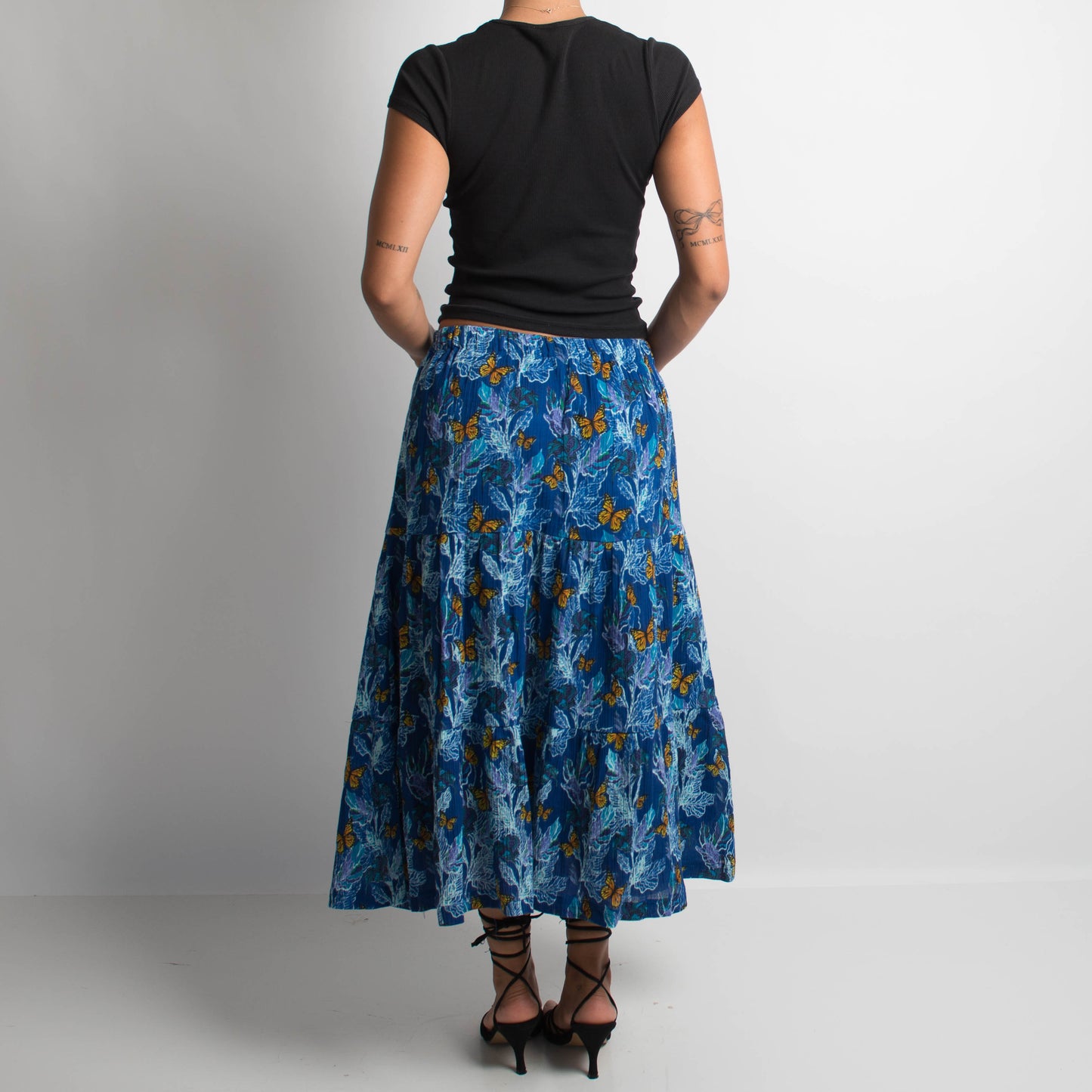 PATTERNED LONGLINE SKIRT