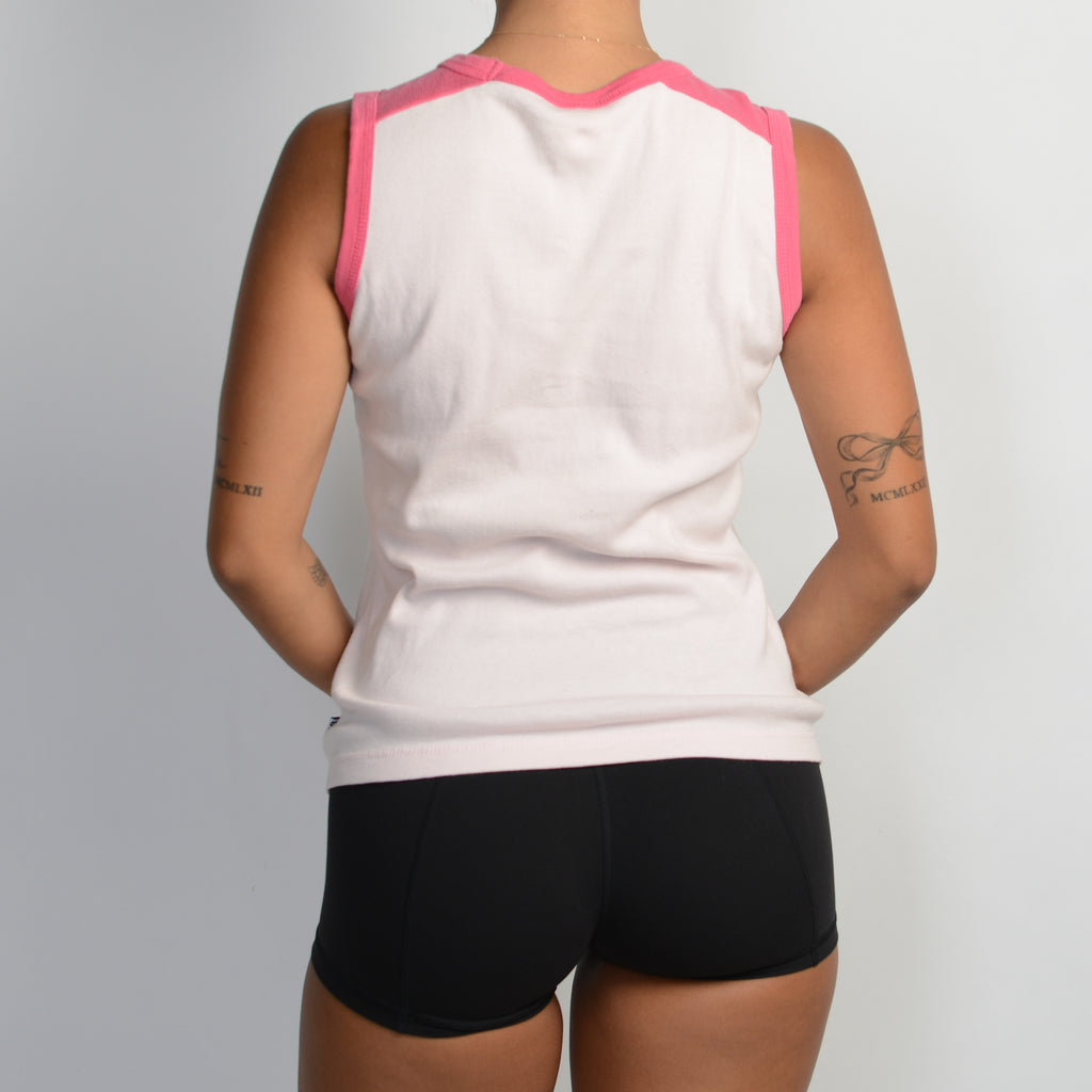 PINK RAGLAN SLEEVELESS TOP