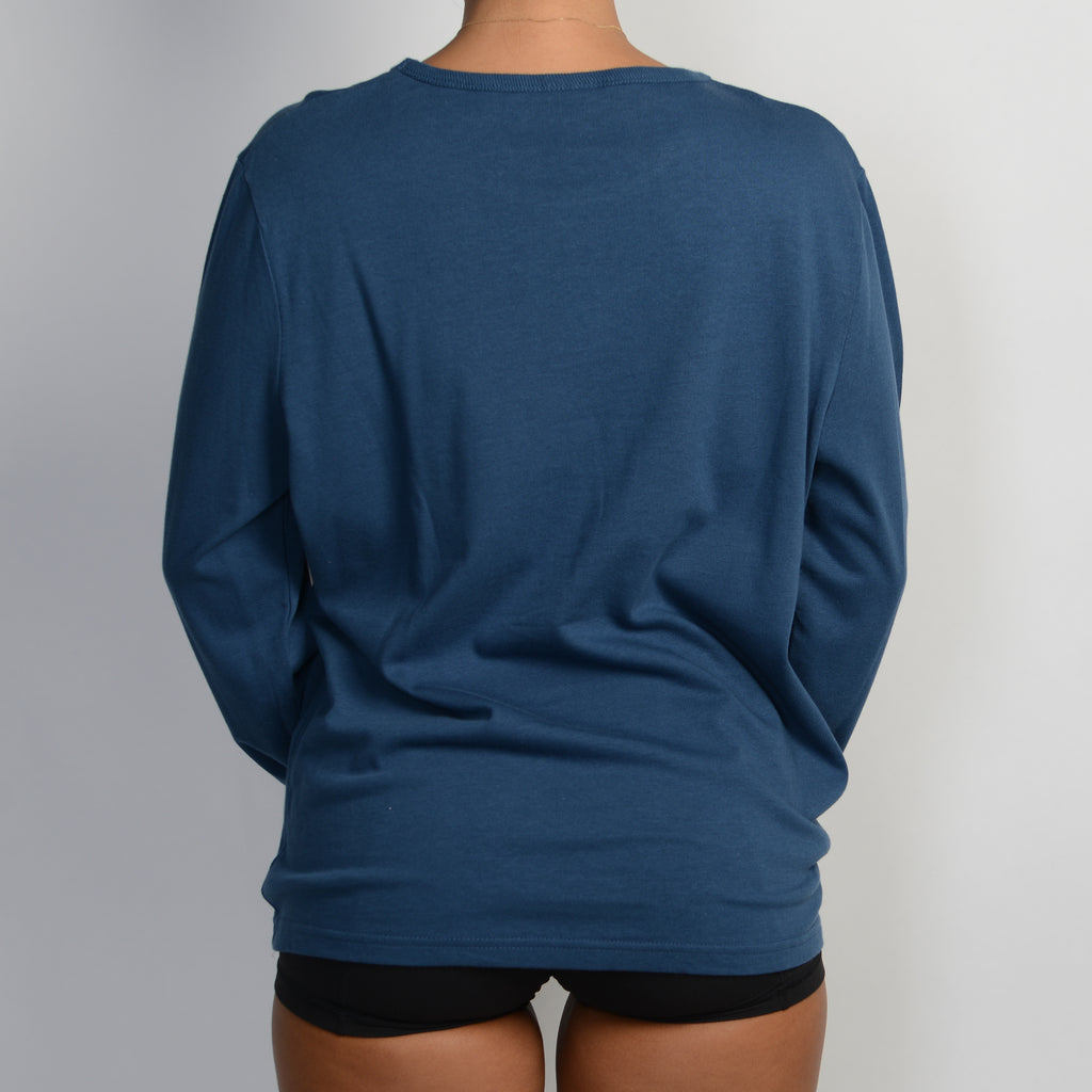 NAVY LONG SLEEVE TOP