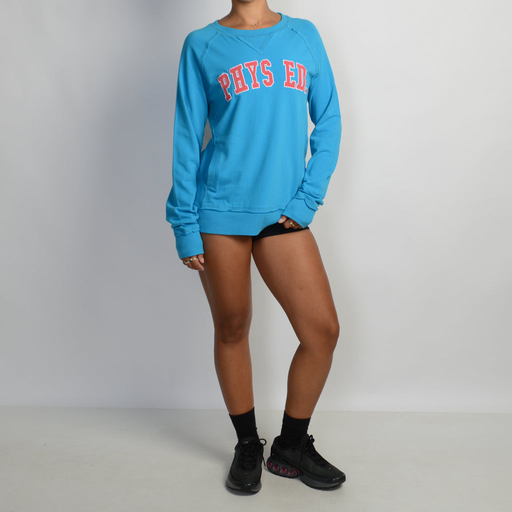 BLUE LONG SLEEVE TOP