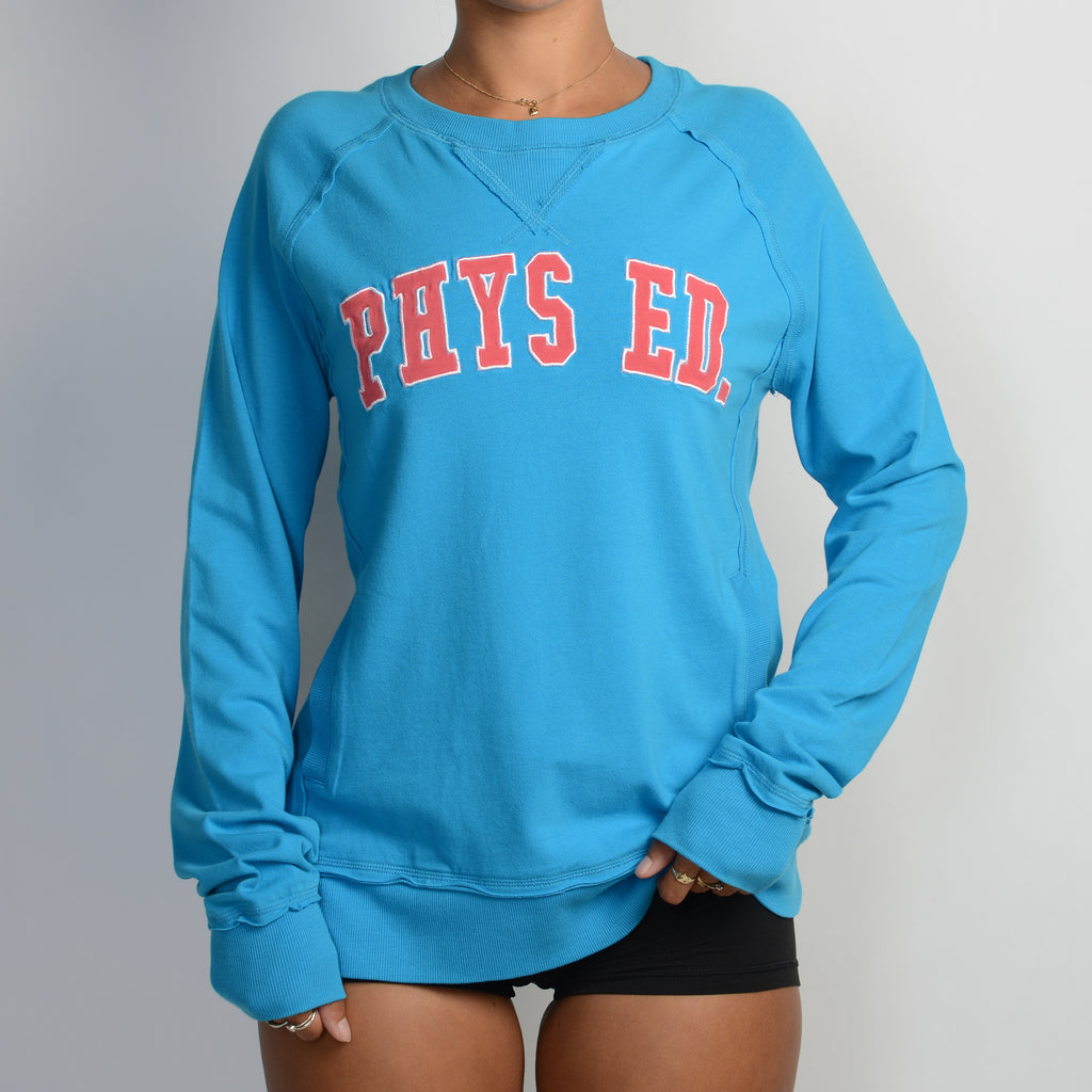BLUE LONG SLEEVE TOP