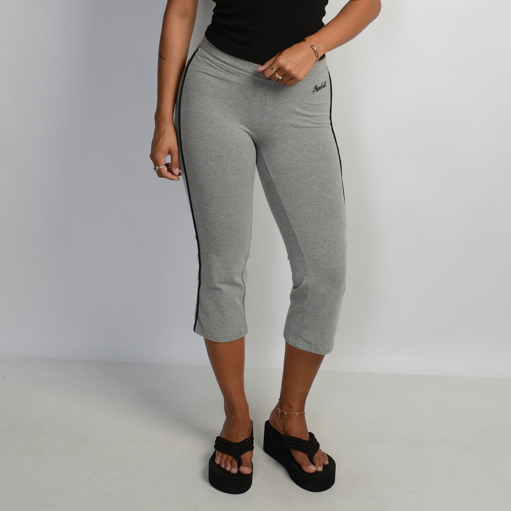 GREY CAPRI COTTON TIGHTS