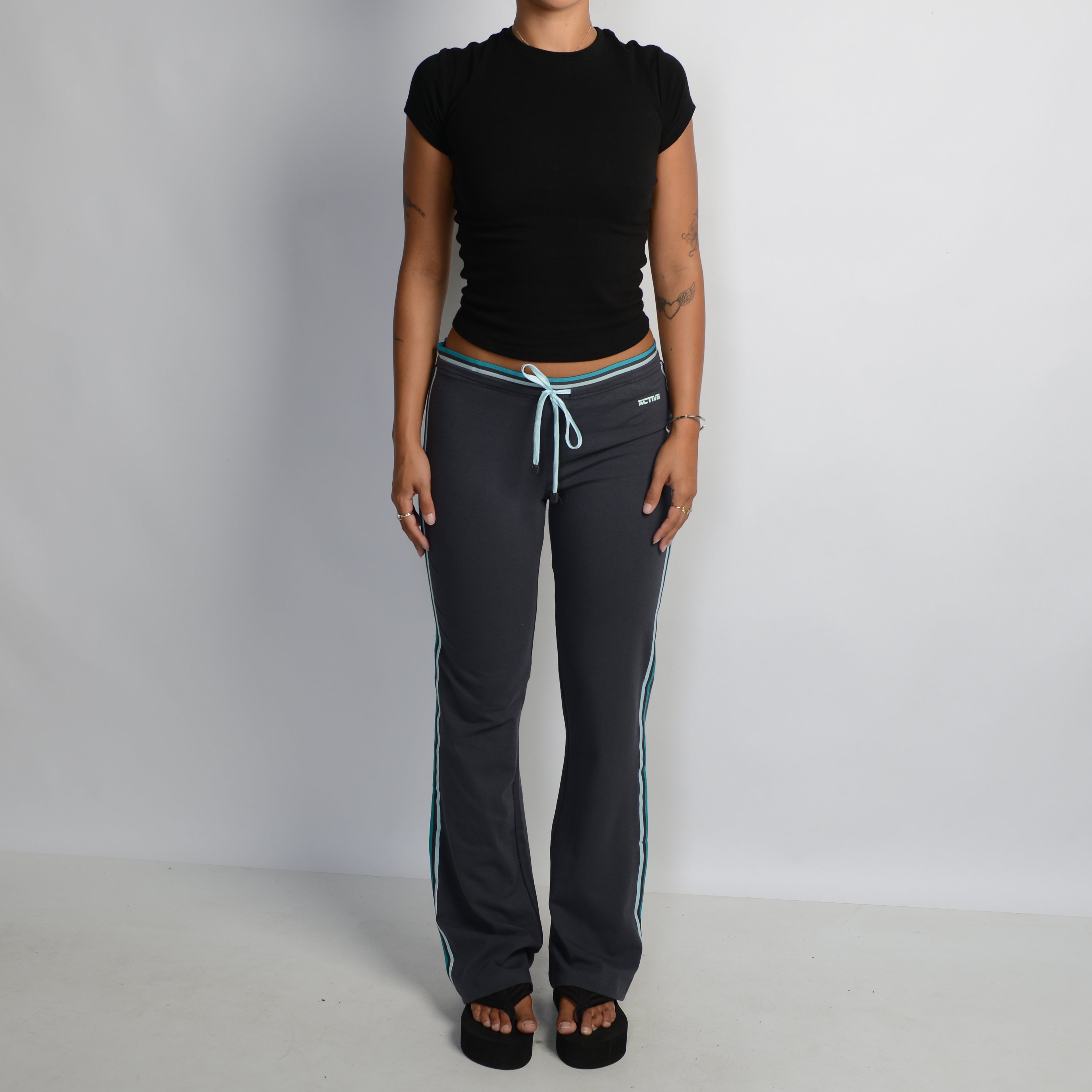 CHARCOAL FLARE LOUNGE PANTS