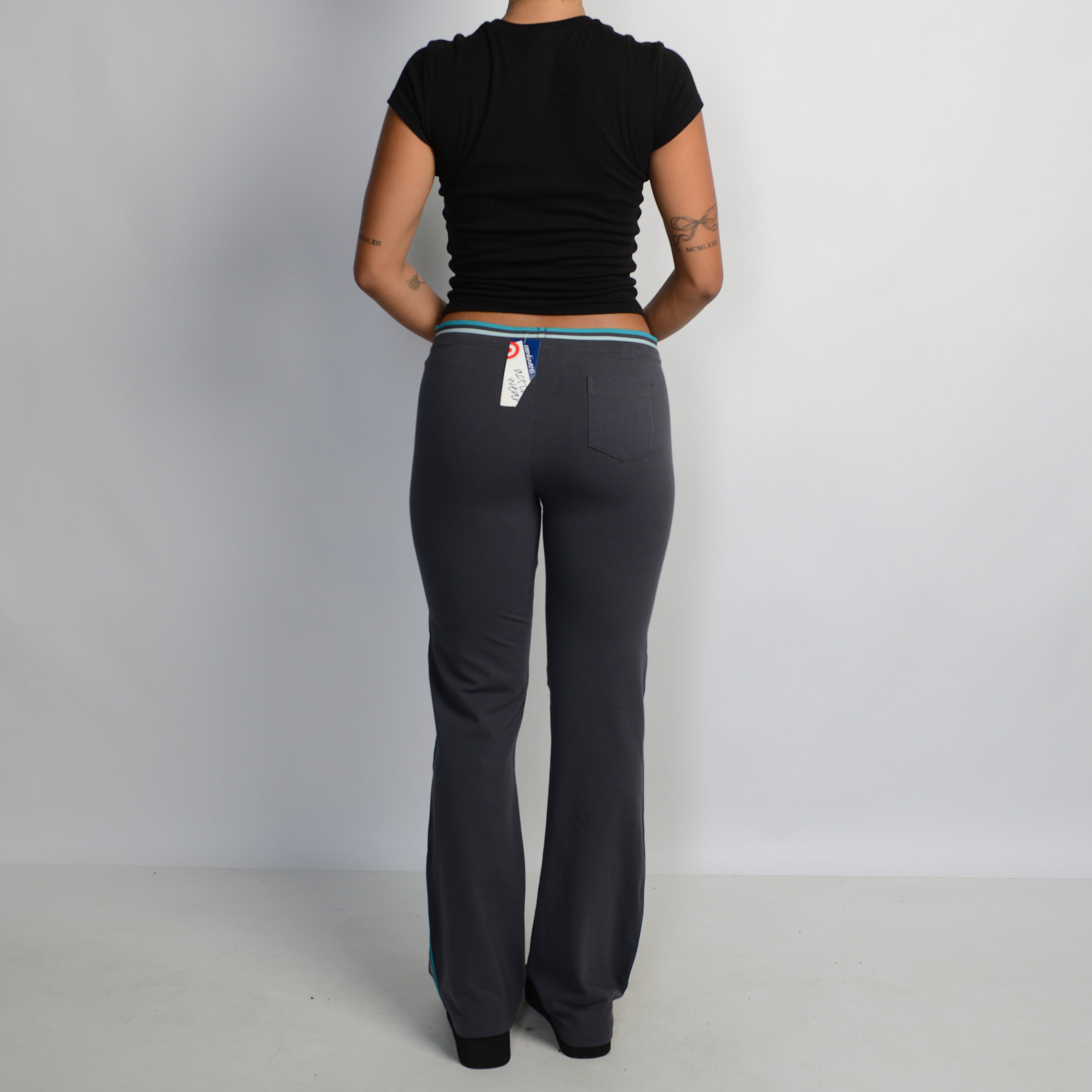 CHARCOAL FLARE LOUNGE PANTS