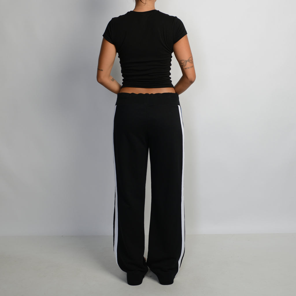 BLACK COTTON LOUNGE PANTS