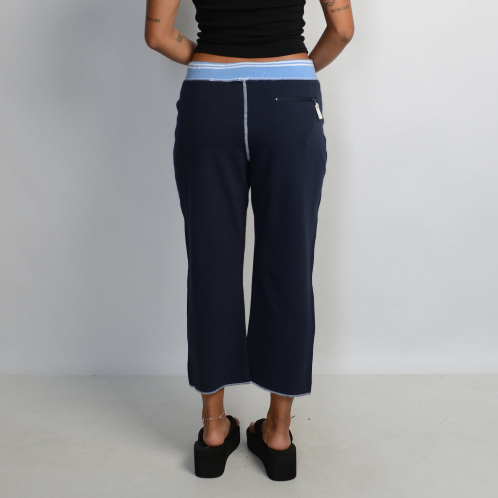 NAVY CROP LOUNGE PANTS