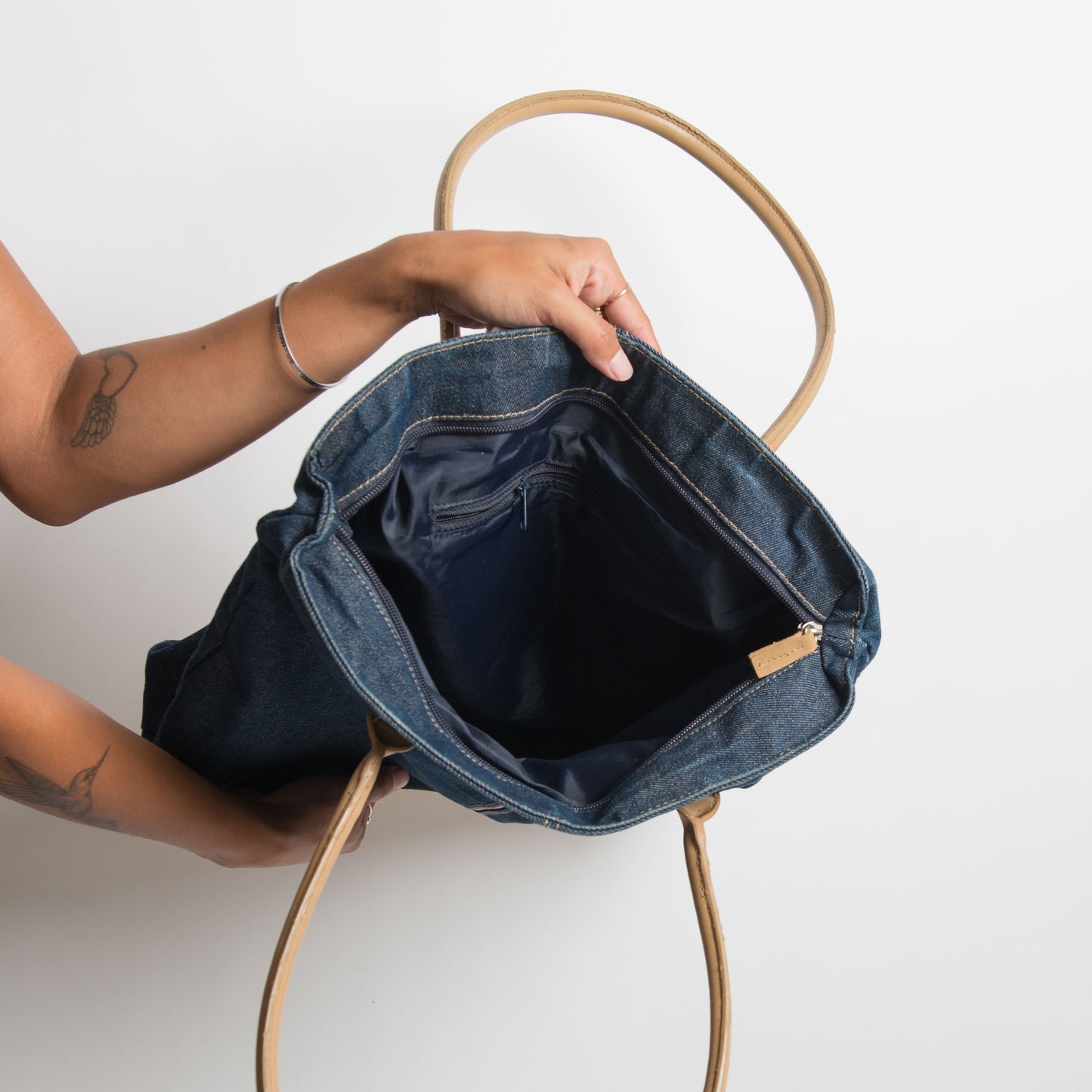 LARGE DENIM BAG