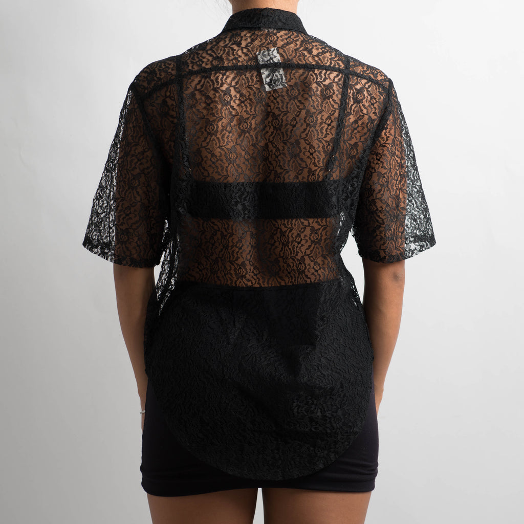BLACK LACE BLOUSE