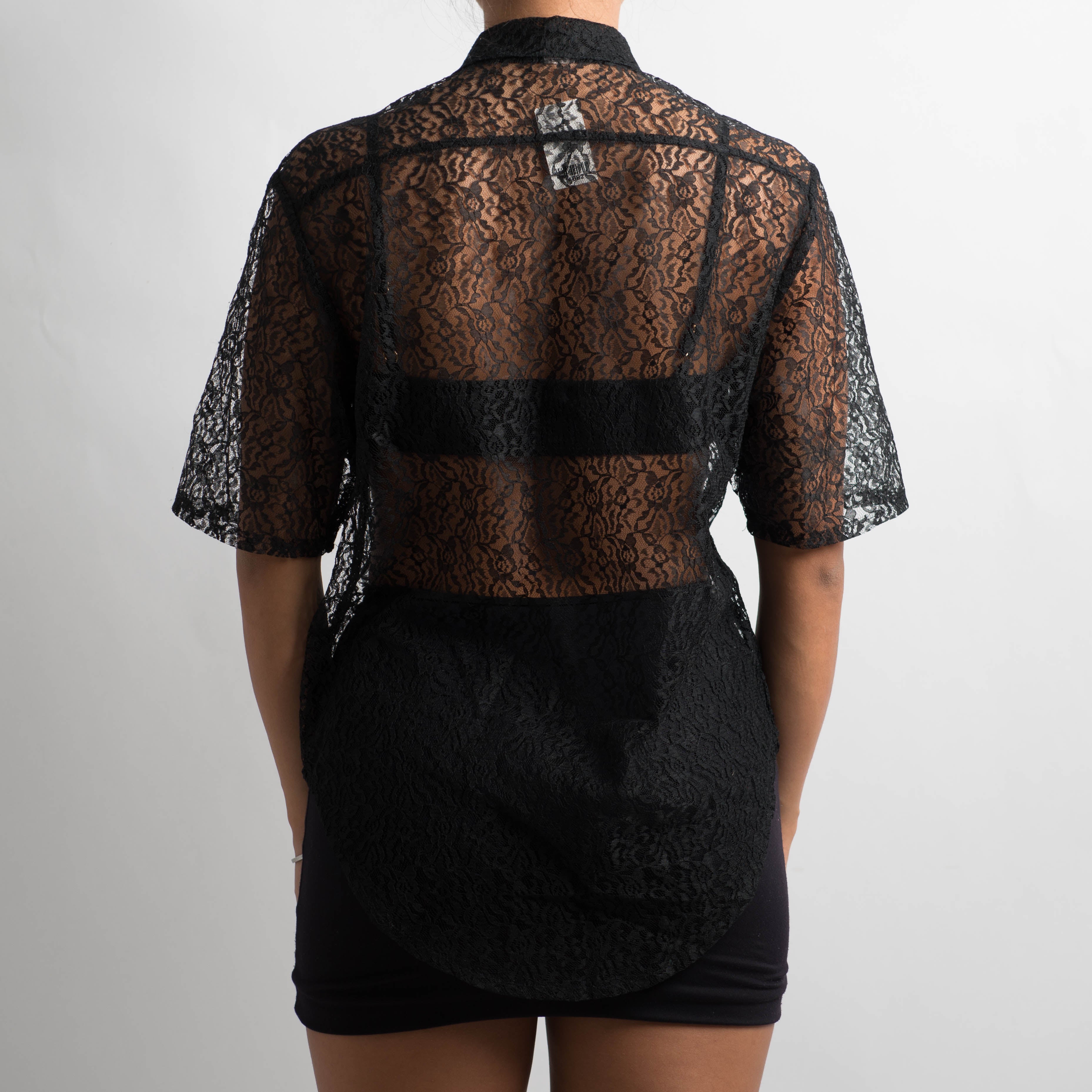 BLACK LACE BLOUSE