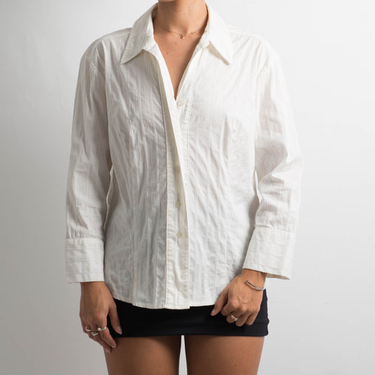 CREAM STRIPE BLOUSE