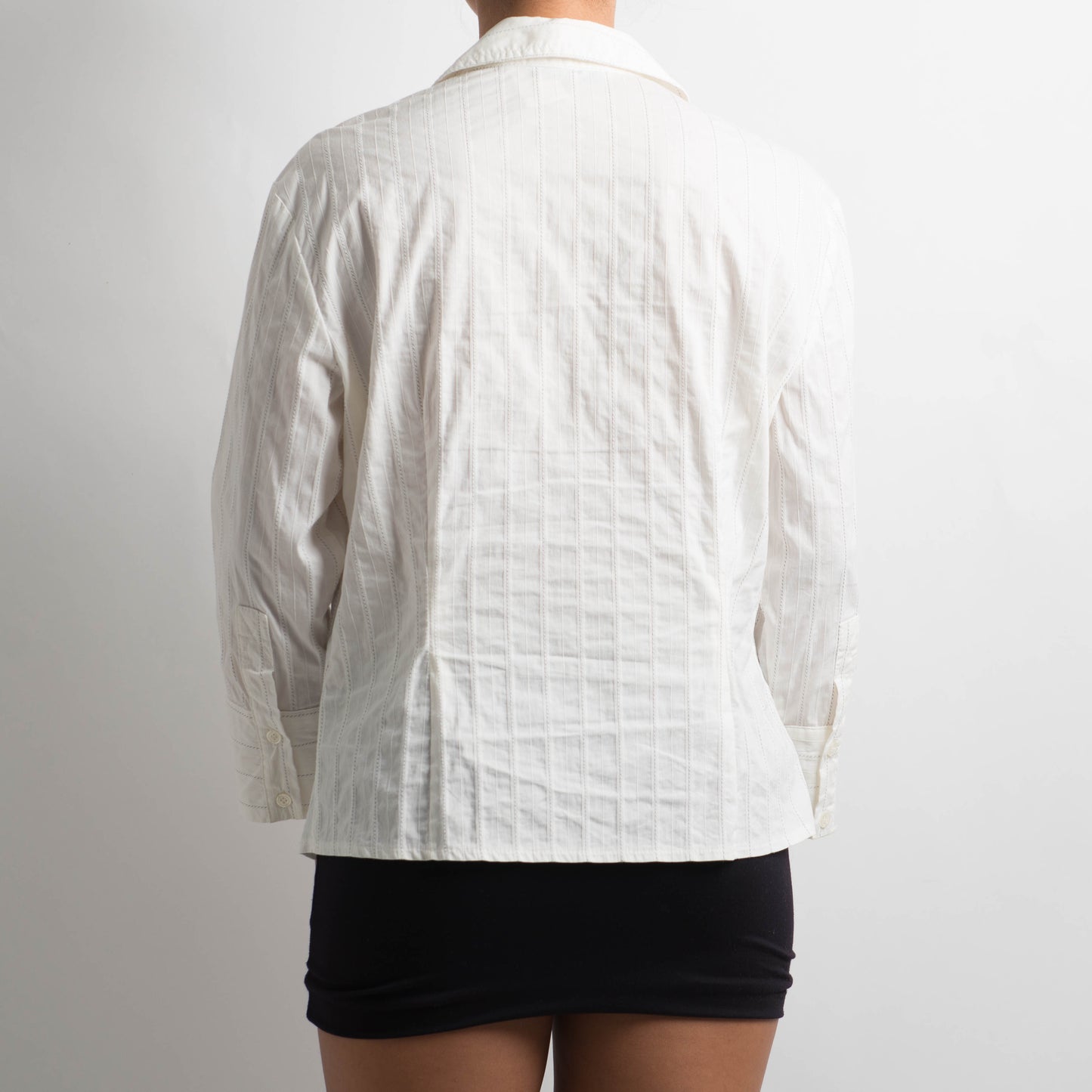 CREAM STRIPE BLOUSE