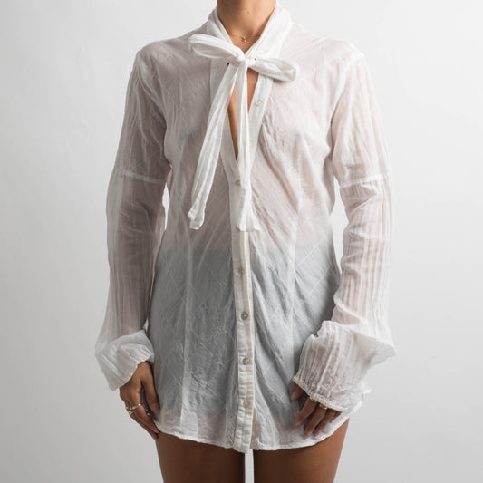 SHEER SILK BLOUSE