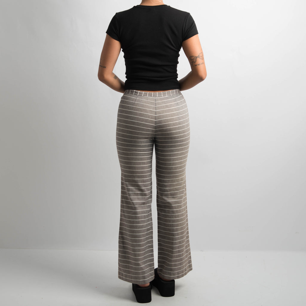 GREY STRIPE TROUSERS
