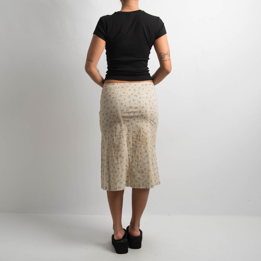 FLORAL MIDI SKIRT